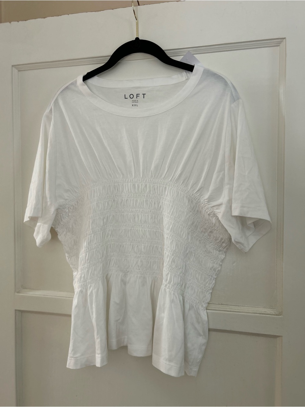 LOFT peplum tee, XXL